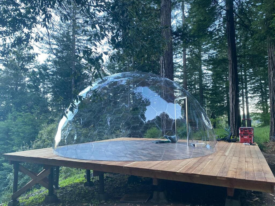Ø7m (23 ft) H4,15m (12 ft) Luxury Aura Dome™ with Glass Door